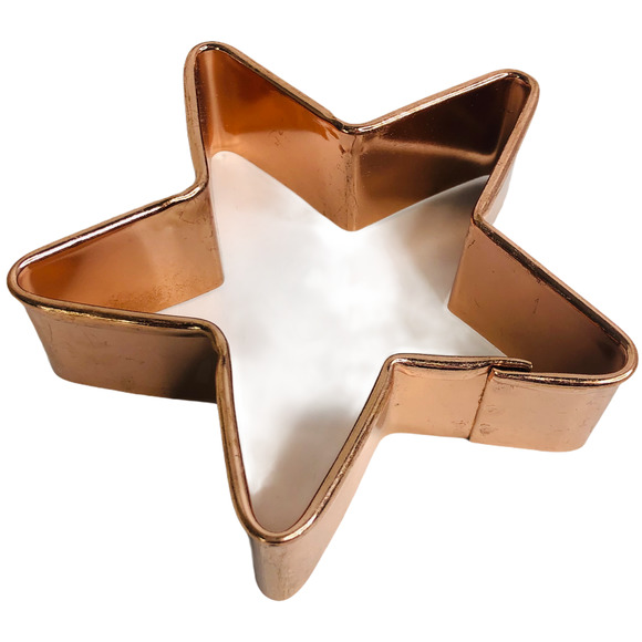 Large Heavy Copper Star Cookie Cutter - Unbranded 4" x 3.75" - Picture 1 of 10